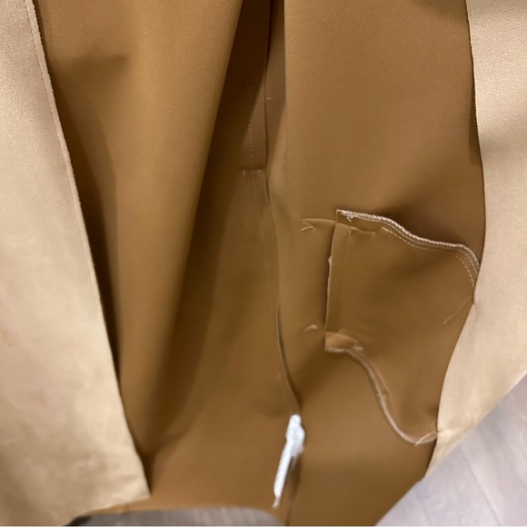 Zara long belted coat in camel - Picture 4 of 10